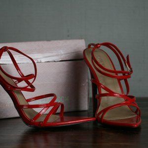 Cape Robbin RED KAIA Heels Size 6